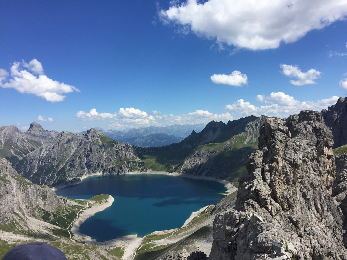 Der Lünersee in den Alpen